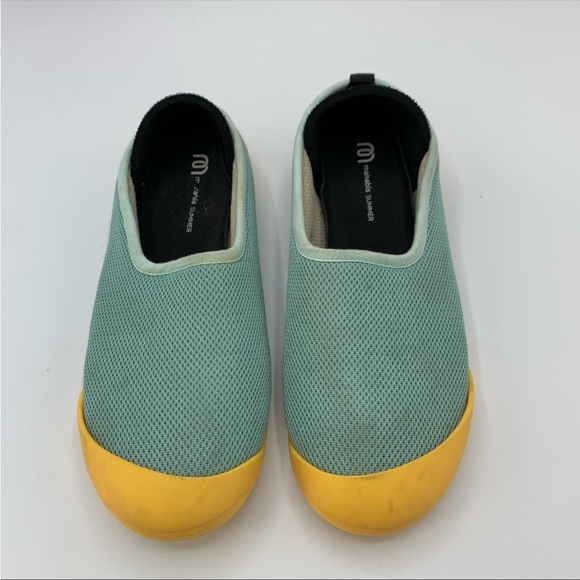mahabis Shoes - Mahabis Summer Seafoam Green Yellow Indoor Outdoor Mesh Slipper Size 7.5